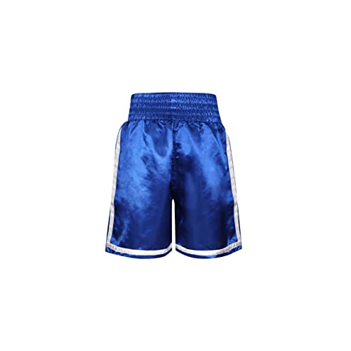 Everlast Pantalones Cortos De Adultos para Boxeo De Competición, Color: Azul/Blanco, Talla: L