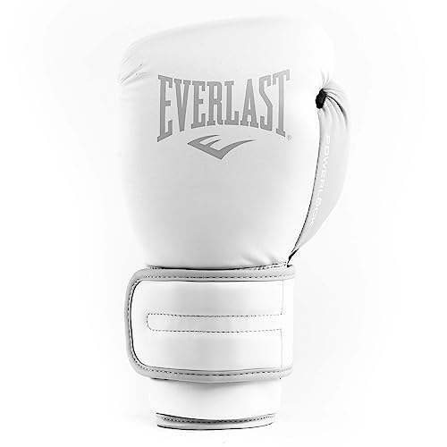 Everlast Powerlock 2R Guantes De Boxeo para Entrenamiento, Blanco, 340 G (12 Oz)