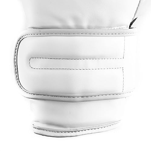 Everlast Powerlock 2R Guantes De Boxeo para Entrenamiento, Blanco, 340 G (12 Oz)