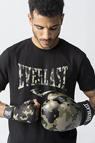 Everlast Spark Camo Camiseta para Hombre Con Diseño De Camuflaje, Negro, L