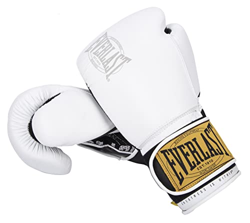 Everlast Unisex Classic Training Guantes De Deporte Boxeo, Blanco, 16oz