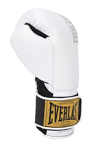 Everlast Unisex Classic Training Guantes De Deporte Boxeo, Blanco, 16oz