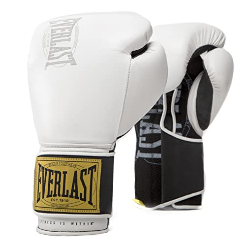 Everlast Unisex Classic Training Guantes De Deporte Boxeo, Blanco, 16oz