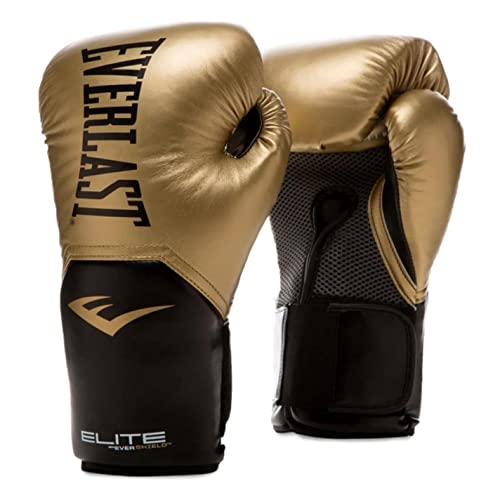 Everlast Unisex Pro Styling Elite Guantes De Deporte Boxeo, Dorado, 12oz