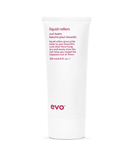 EVO Crema de rizos líquida, bálsamo de peinado ligero para cabello rizado, crema de estilismo antiencrespamiento e hidratación para rizos definidos, vegano, sin sulfatos, 200 ml