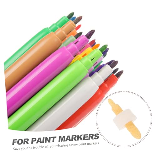 EXCEART 20 Piezas Punta De La Pluma De Pintura Puntas Para Bolígrafos De Puntas De Bolígrafo Para Bolígrafos De Pintura Puntas De Rotulador Alumno Acrílico Piezas De Repuesto Esponja