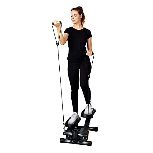 Exerpeutic EXERWORK 850 Bluetooth Smart Cloud Fitness de capacidad extendida mini paso a paso con altura de paso ajustable, aplicación gratuita y ajuste de objetivos de entrenamiento