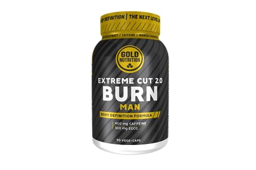 EXTREME CUT 2.0 BURN MAN - 90 VEGECAPS | Disminuye el apetito | Suplemento Termogénico Dietetico | Ayuda a la Definicion Corporal | Complemento Alimenticio Para Hombre | Más Energía menos Calorias