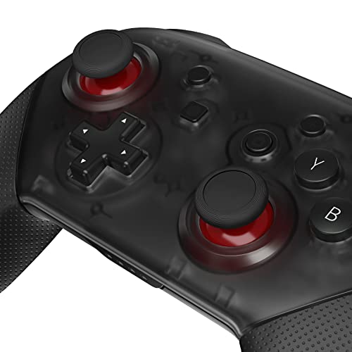 eXtremeRate Recambios de Joysticks para Nintendo Switch Pro Joystick Analógico 3D Thumbsticks Palanca de Reemplazo con Destornillador para Nintendo Switch Pro Control(Rojo Carmín & Negro)