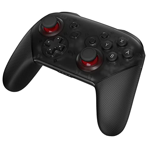 eXtremeRate Recambios de Joysticks para Nintendo Switch Pro Joystick Analógico 3D Thumbsticks Palanca de Reemplazo con Destornillador para Nintendo Switch Pro Control(Rojo Carmín & Negro)