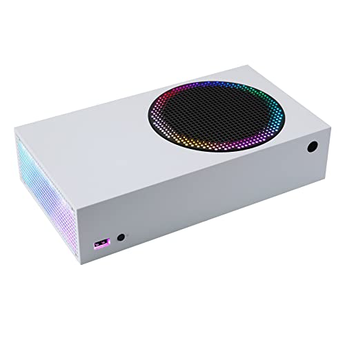 eXtremeRate RGB LED Tira de Luces para Xbox Series S Consola 7 Colores 39 Efectos Tira LED Luces con Remoto IR Tira de Luz con Cinta Flexible para Xbox Series S Consola Accesorios Decoración DIY