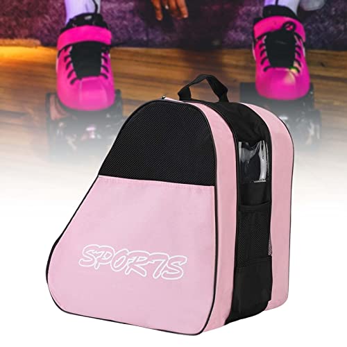 F Fityle Bolsa para Patines de y en línea, Bolsa de Almacenamiento Grande para Patines de, Patines de Ruedas, Patines en línea para niños y Adultos, Rosado