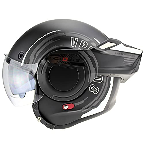 F242 Reverse P J Flip Helmet (Revo Graphic,L) - Revo Graphic - L