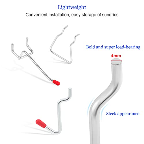 Faankiton 230Pzs Surtido de Ganchos para Tablero de Clavijas, Ganchos Panel Perforado, Cerraduras de Clavijas, Contenedores de Tablero Perforado con Juegos de Ganchos Tablero Perforado Organizador