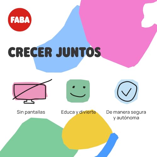 FABA - Cuentacuentos para Niñas y Niños, Altavoz con el Personaje Sonoro ELE el Elefante, Juego Educativo, Contenido EN ESPAÑOL Apto Desde 0 años