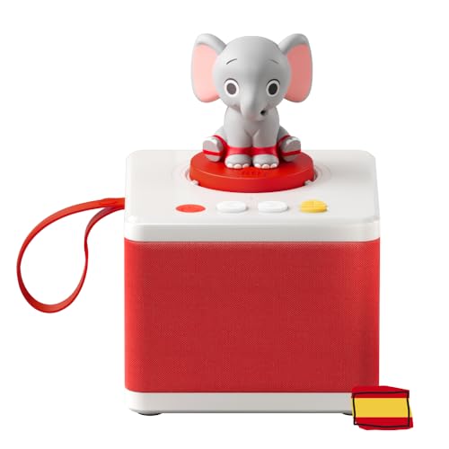 FABA - Cuentacuentos para Niñas y Niños, Altavoz con el Personaje Sonoro ELE el Elefante, Juego Educativo, Contenido EN ESPAÑOL Apto Desde 0 años