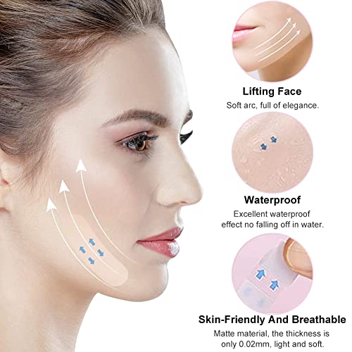 Face Lift Tape,Lifting Facial Parche,Invisible Lift Adhesivo Facial,V Face Lifting,Face Lift Stickers,Cinta de Estiramiento Facial,Cinta Adhesiva Facial,Lift Adhesivo Facial Lifting Cuello,40 Piezas