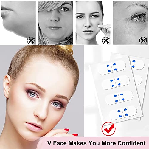 Face Lift Tape,Lifting Facial Parche,Invisible Lift Adhesivo Facial,V Face Lifting,Face Lift Stickers,Cinta de Estiramiento Facial,Cinta Adhesiva Facial,Lift Adhesivo Facial Lifting Cuello,40 Piezas