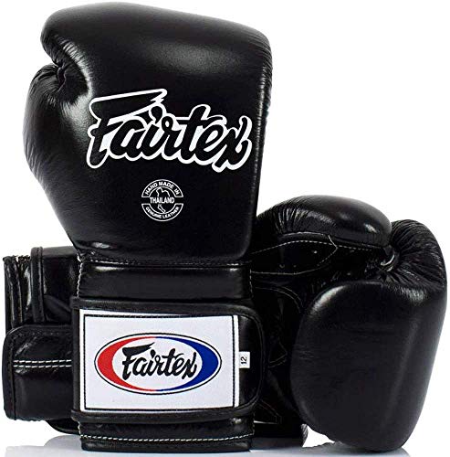 Fairtex Heavy Hitter's Boxing Gloves - Mexican Style (BGV9), black, 12 oz. by Fairtex