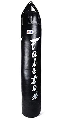 Fairtex Unfilled Bolsa Pesada para Muay Thai, Boxe, Kickboxing, MMA (HB6 Nero)