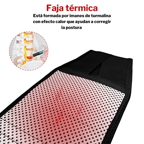 Faja Lumbar para Hombre y Mujer que Alivia el Dolor y Las Lesiones en Cintura y Espalda Cinturón Lumbar Corrector de Postura para Trabajo