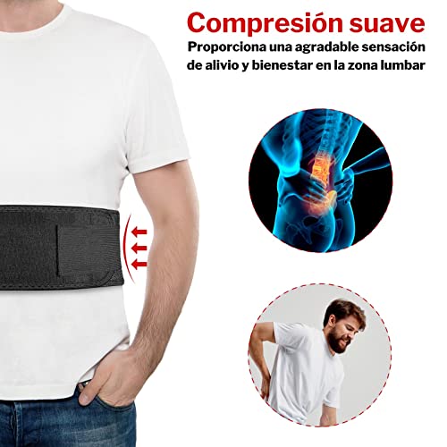 Faja Lumbar para Hombre y Mujer que Alivia el Dolor y Las Lesiones en Cintura y Espalda Cinturón Lumbar Corrector de Postura para Trabajo