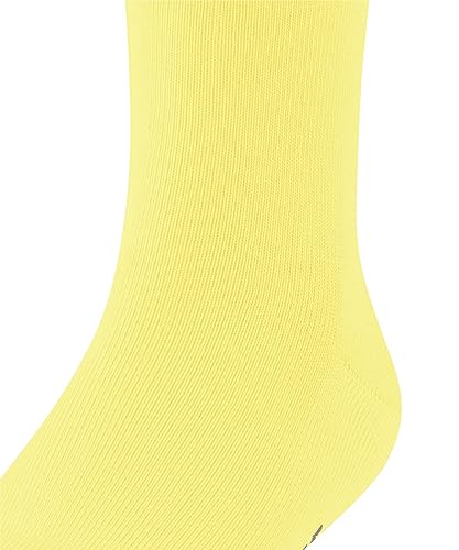 FALKE Family K SO algodón unicolor 1 par, Calcetines Unisex niños, Amarillo (Vanilla 1360) nuevo - ecológico, 39-42