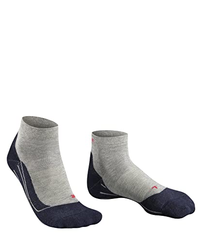 Falke RU4 Endurance Short W SSO algodón anti-ampollas 1 par Calcetines para correr para Mujer, Gris (Light Grey 3406), 37-38