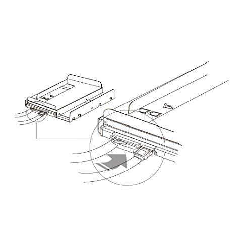 Fantec QB-Bracket 25 - Adaptador para discos duros de 2.5", color negro