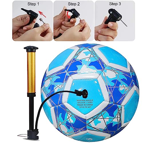 FANTECIA Size 5 balón de fútbol Brilla en la Oscuridad, balón de fútbol Fluorescente para Entrenamiento y Juegos, balón de fútbol Iluminado para jóvenes y niños.