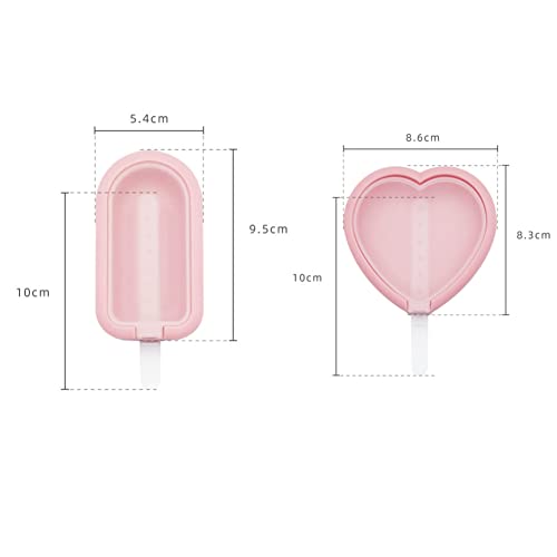 FANXIYA Moldes de Helado Silicona 8 Pack Mini Juego de Moldes para Polos para Niños, Adultos, Postre, Chocolate, Bricolaje