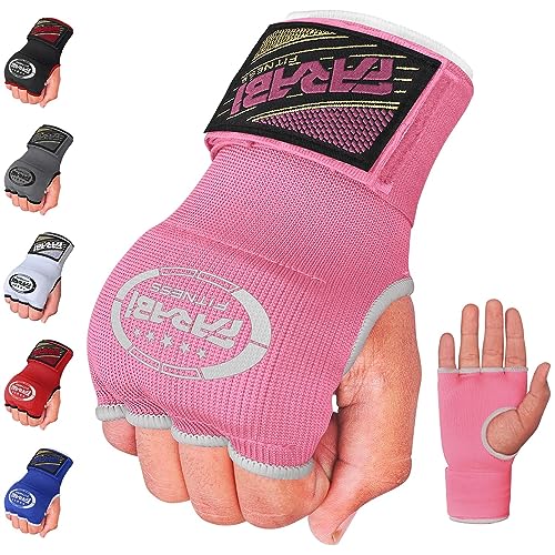 Farabi Sports Boxeo Vendas Guantes para niños y Adultos Venda Boxeo Hombres & Mujeres Vendas Boxeo Entrenamiento MMA Muay Thai Vendas de Boxeo (Adultos S/M, Pink)