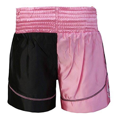 Farabi Sports Pantalones Muay Thai Shorts de Boxeo de MMA (XXS, Pink/Black)