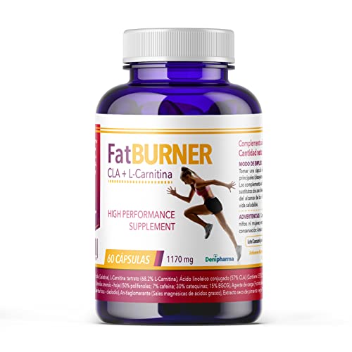 FATBURNER - CLA + L-Carnitina Premium - 60 cápsulas - Alta potencia y quemagrasas - Adelgazar rápido -1 cápsula al día