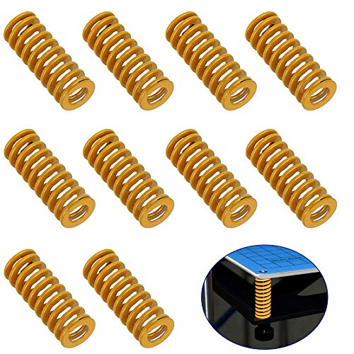 Favengo 8 Pcs Muelle Impresora 3d Muelles Cama Ender 3 Muelle De Compresión 3D 8mm de Diametro para Calibrar la Cama para Mejorar la Nivelación de la Cama para la Impresora 3D Ender 3 Anet 8