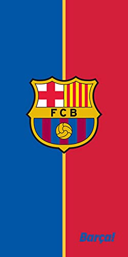 FC Barcelona FCB202039 - Toalla de playa (70 x 140 cm), diseño del FC Barcelona