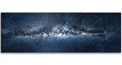 Feeby Cuadro en Lienzo Cosmos 120x40 cm 1 Pieza Modernos Impresión Artística Calidad Fotografica Imagen Decoración de Pared Salon Dormitorio Cocina Oficina Pasillo Universo Azul