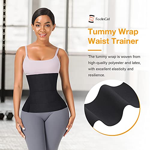 FeelinGirl Bandage Snatch Wrap Cintura Entrenador Cinta, Lumbar Wrap Vendaje Soporte de Cintura Entrenador Corsé Deportivo