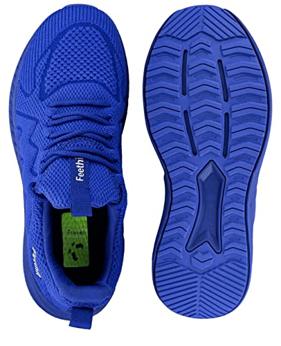 Feethit Zapatillas de Deporte Zapatillas Running Hombre Bambas Correr Jogging Caminar Gimnasio Fitness Atlético Tenis Trabajo Sneakers Ligeros Transpirables Zapatillas Deportivas Hombre Azul 43 EU