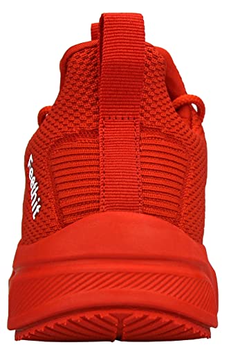 Feethit Zapatillas Deportivas de Mujer Transpirables Zapatos de Ligero Running Fitness Zapatillas de para Correr Rojo 37