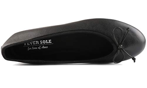 Feversole Women's Fashion Round Toe Ballet Flat,Bailarina Punta Redonda para Mujer