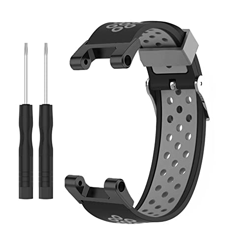 Feysentoe Reemplazo Correa para Aamazfit T-Rex/T-Rex pro Brazalete de Repuesto.(gris negro)