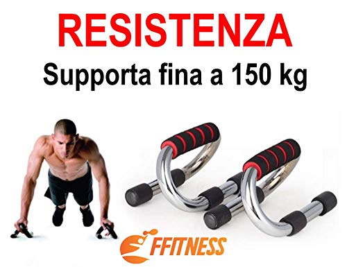 FFitness Push Up Stands, Unisex Adulto, Naranja, Talla única