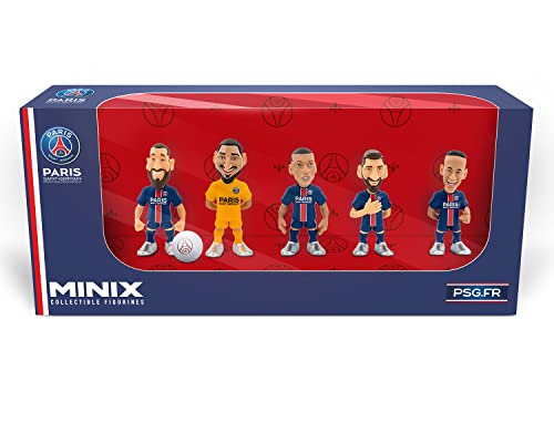 Figura Minix 7 Cms (Ramos, Neymar, Messi, Mbappé, Donnaruma) De PSG