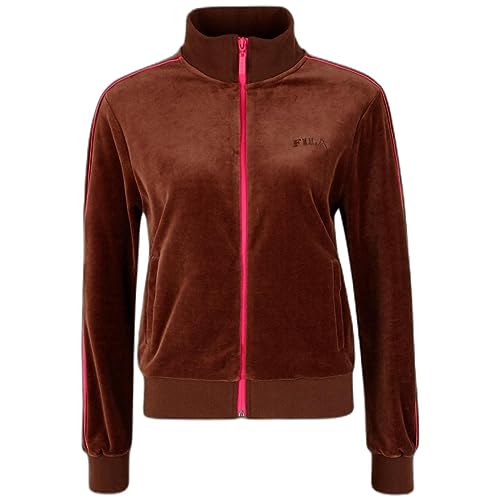 Fila Chaqueta TERRASSA Velvet TG XS, marrón, XS