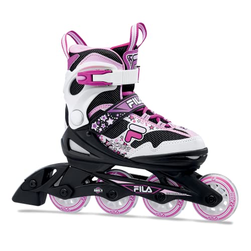 FILA SKATES 010619148 J-One G Inline Skate Kid Black/Wht/Magenta Tamaño L 36-40