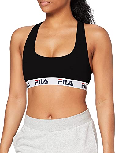 FILA Sujetador Deportivo Mujer algodón, Top Deportivo Mujer, sin armazón