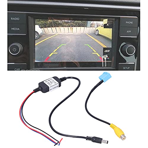 Filtro de relé de coche, Fydun retardo de temporizador de cámara de visión trasera con cable adaptador de marcha atrás, ajuste de repuesto para RCD330G