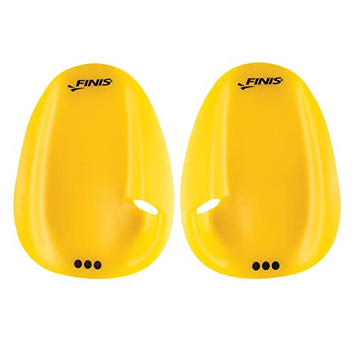 FINIS Agility Paddles (Floating) Tubo Frontal de Natación, Unisex Adulto, Amarillo, Large