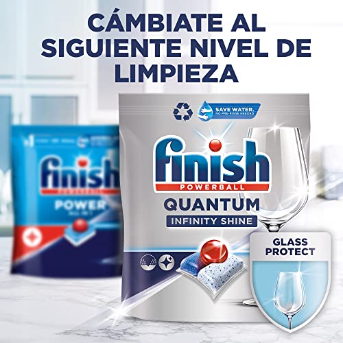 Finish Powerball Power All in 1 Pastillas para el lavavajillas todo en 1 - Pack ahorro 110 pastillas